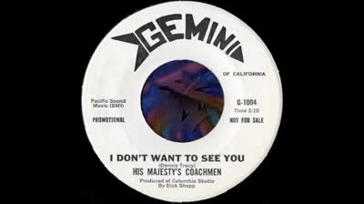 HIS MAJESTY'S COACHMEN (1967) - I DON'T WANT TO SEE YOU AGAIN