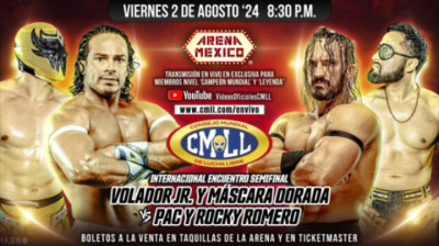 CMLL Super Viernes-Mascara Dorada & Volador, Jr.vs PAC & Rocky Romero
