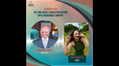 Bizhaps Podcast created by Ana Gonzalez. Running out of gas in the rain with Richard Blank.