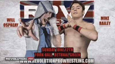 RevPro Angle vs Sabre Jr-Will Ospreay vs Mike Bailey