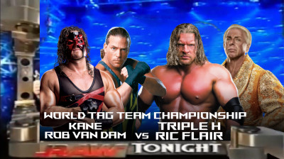 Kane & Rob Van Dam vs Triple H & Ric Flair - World Tag Team Championship Match (Full Match)