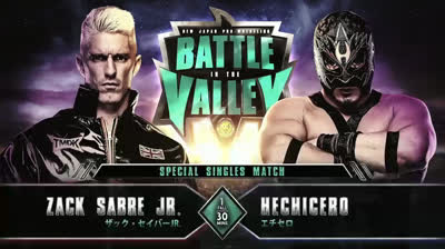 NJPW Battle In The Valley-Zack Sabre Jr vs Hechichero